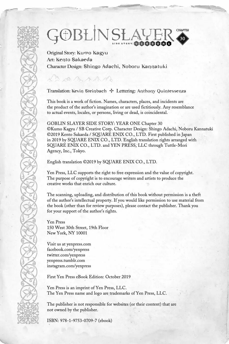Goblin Slayer Gaiden: Year One Chap 30 - Next Chap 31