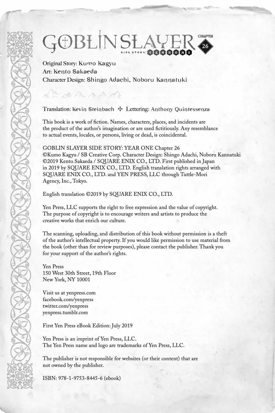 Goblin Slayer Gaiden: Year One Chap 26 - Next Chap 27