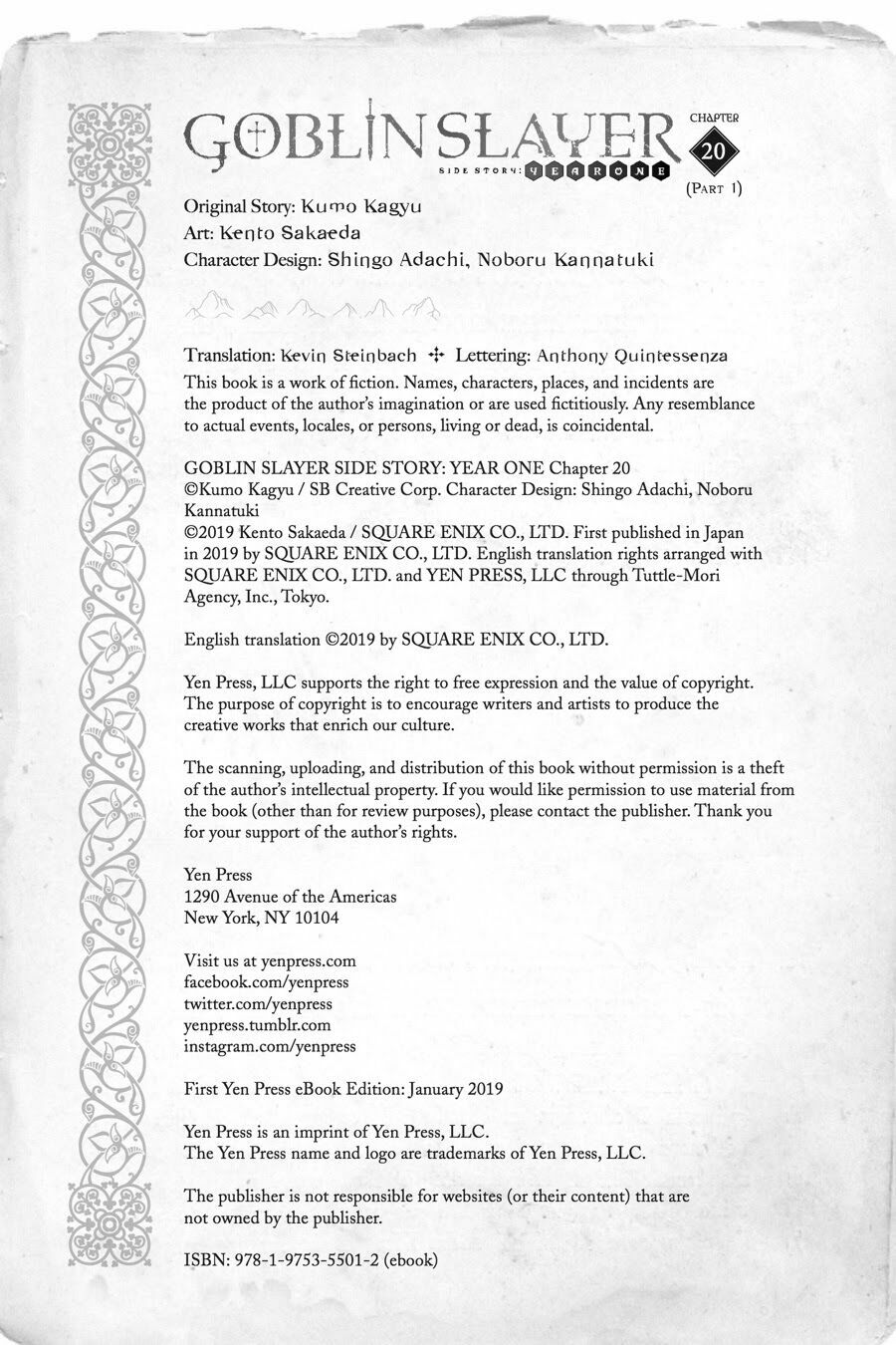Goblin Slayer Gaiden: Year One Chap 20 - Next Chap 21