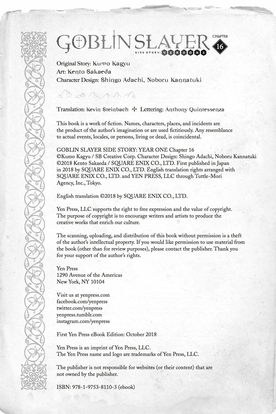 Goblin Slayer Gaiden: Year One Chap 16 - Next Chap 17