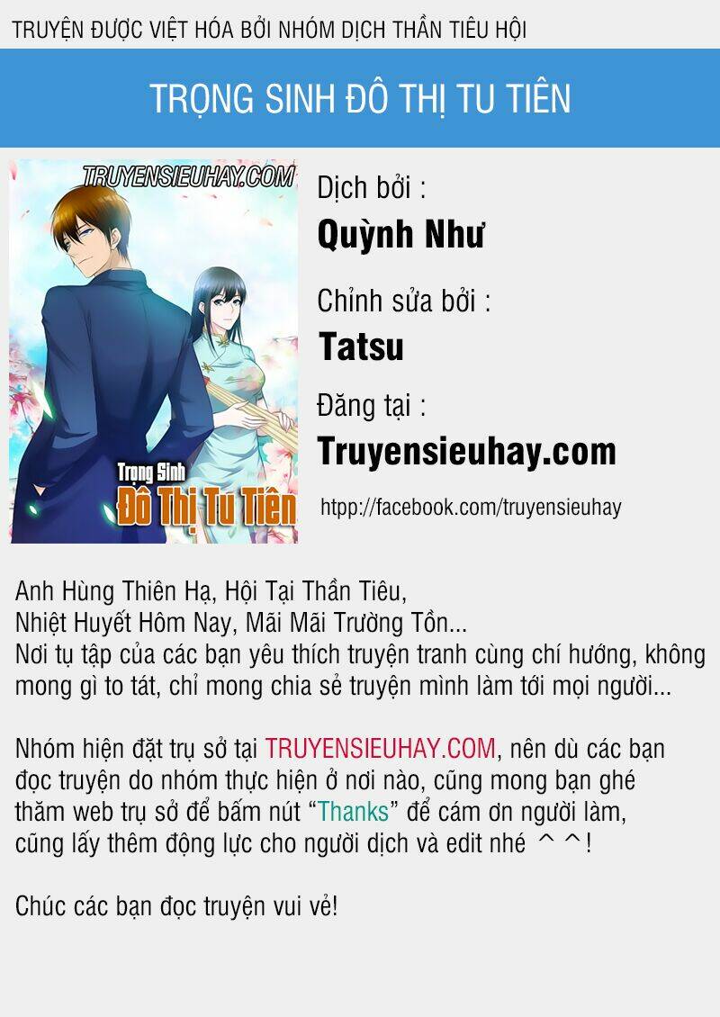 Trọng Sinh Đô Thị Tu Tiên Chap 62 - Next Chap 63