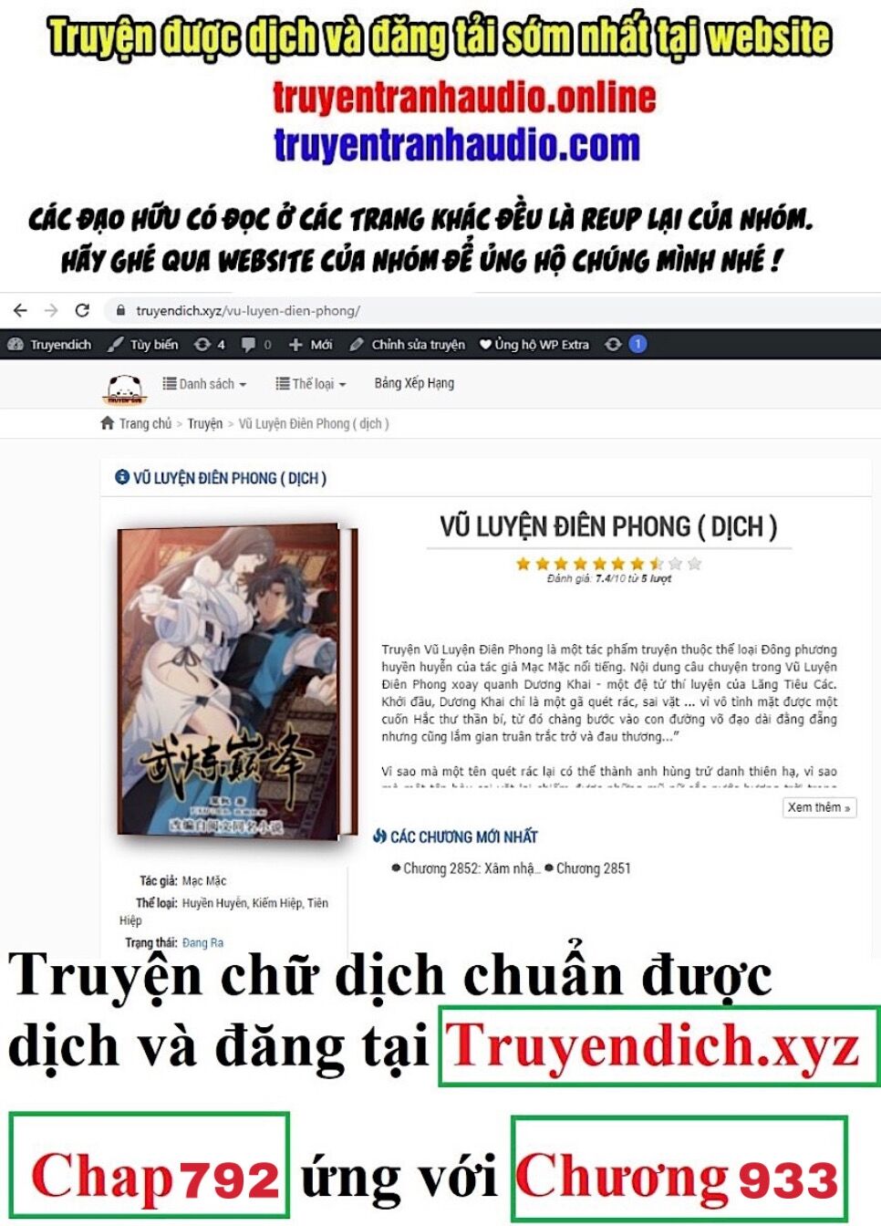 Võ Luyện Đỉnh Phong Chap 792 - Next Chap 793