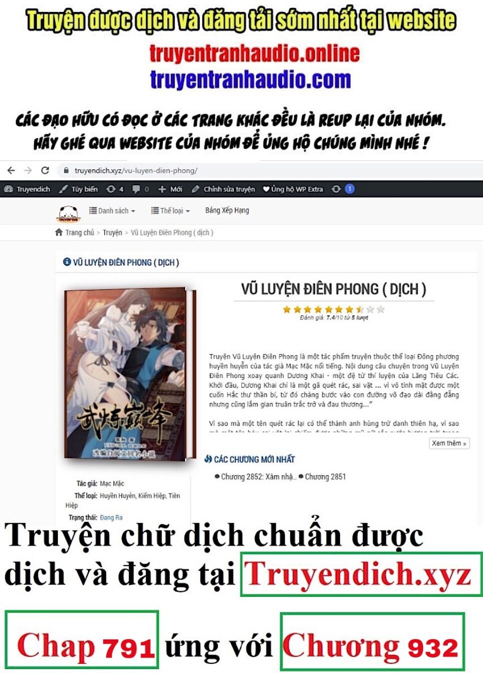 Võ Luyện Đỉnh Phong Chap 791 - Next Chap 792