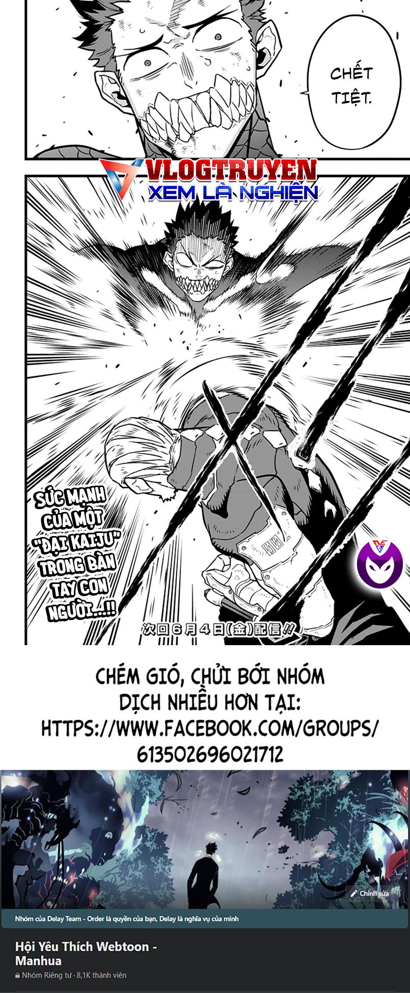 Hôm Nay - Tôi Hóa Kaiju Chap 35 - Next Chap 36