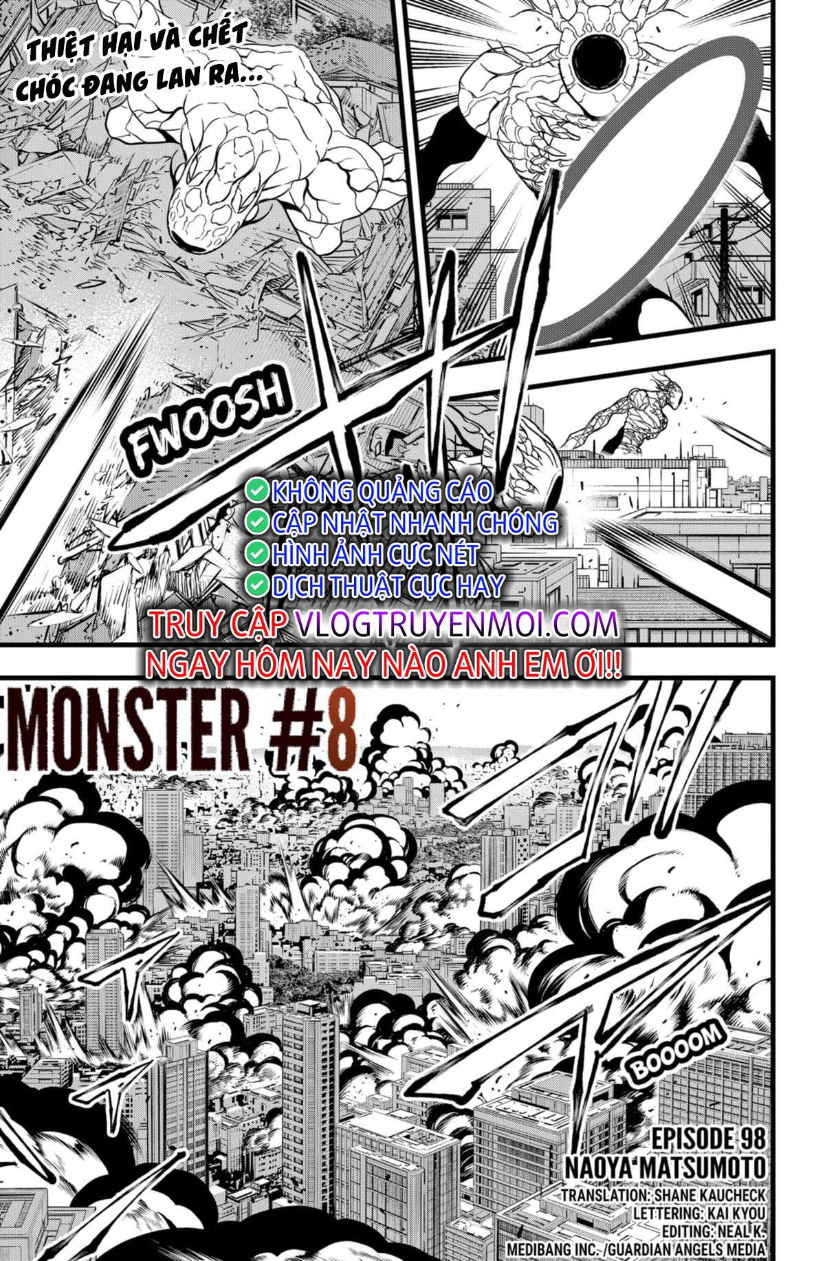 Hôm Nay - Tôi Hóa Kaiju Chap 98 - Next Chap 99