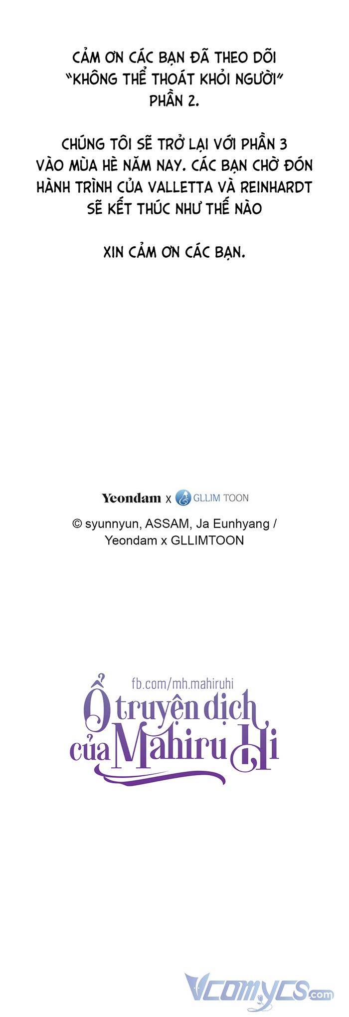 Không Thể Thoát Khỏi Người Chap 74 - Next Chap 75
