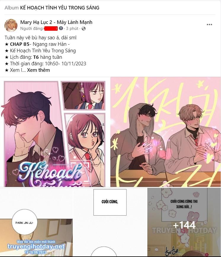 Tình Yêu Trong Sáng Chap 85.1 - Next Chap 86.1