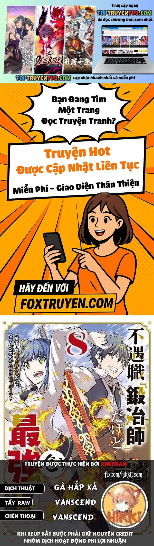 Từ Chức Nghiệp Yếu Nhất Trở Thành '' Thợ Rèn'' Mạnh Nhất Chap 115 - Next Chap 116