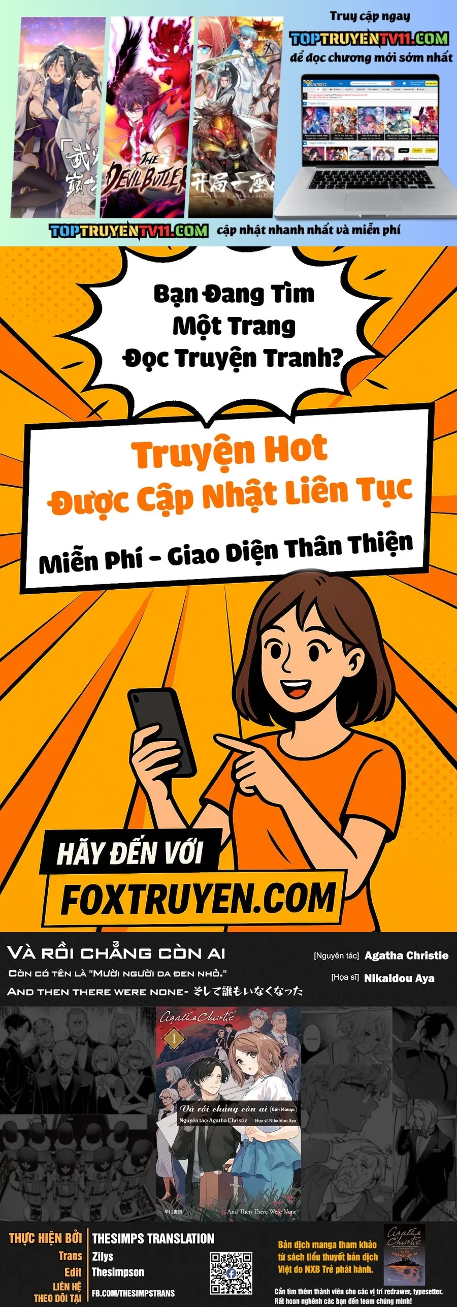 Và Rồi Chẳng Còn Ai Chap 16 - Next Chap 17