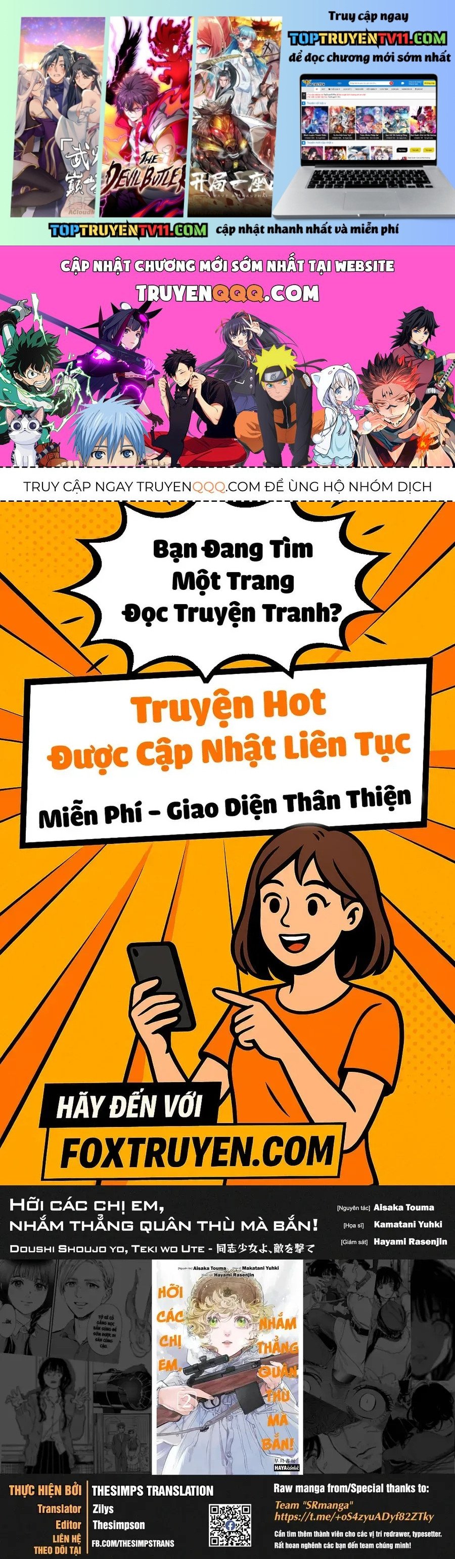 Hỡi Các Chị Em, Nhắm Thẳng Quân Thù Mà Bắn. Chap 10 - Next Chap 11