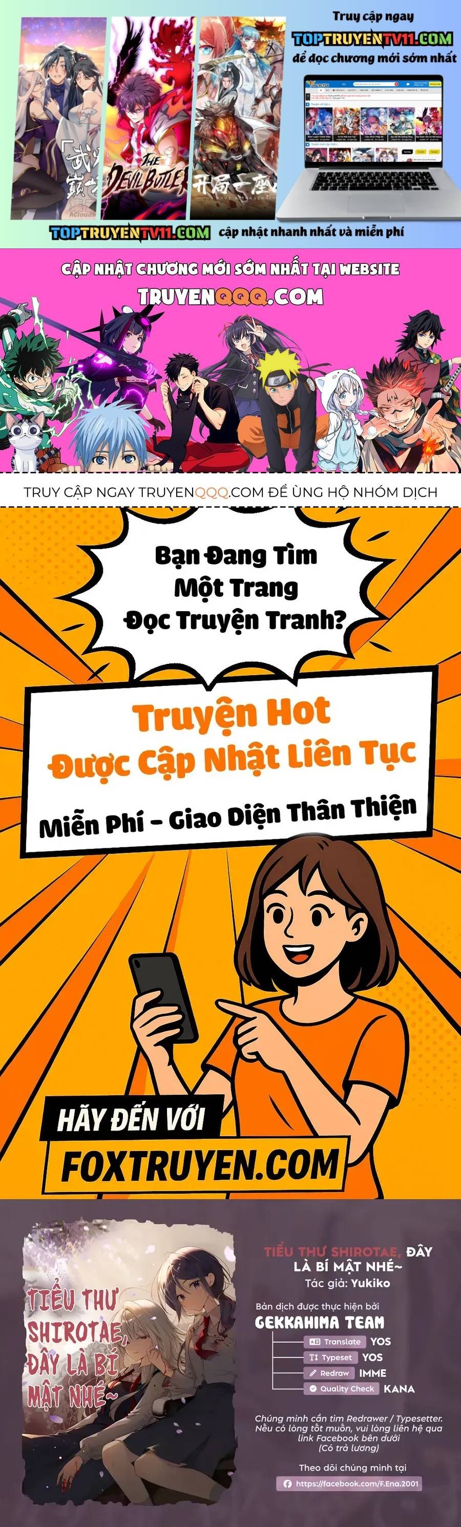 Tiểu Thư Shirotae, Đây Là Bí Mật Nhé Chap 3 - Next Chap 4