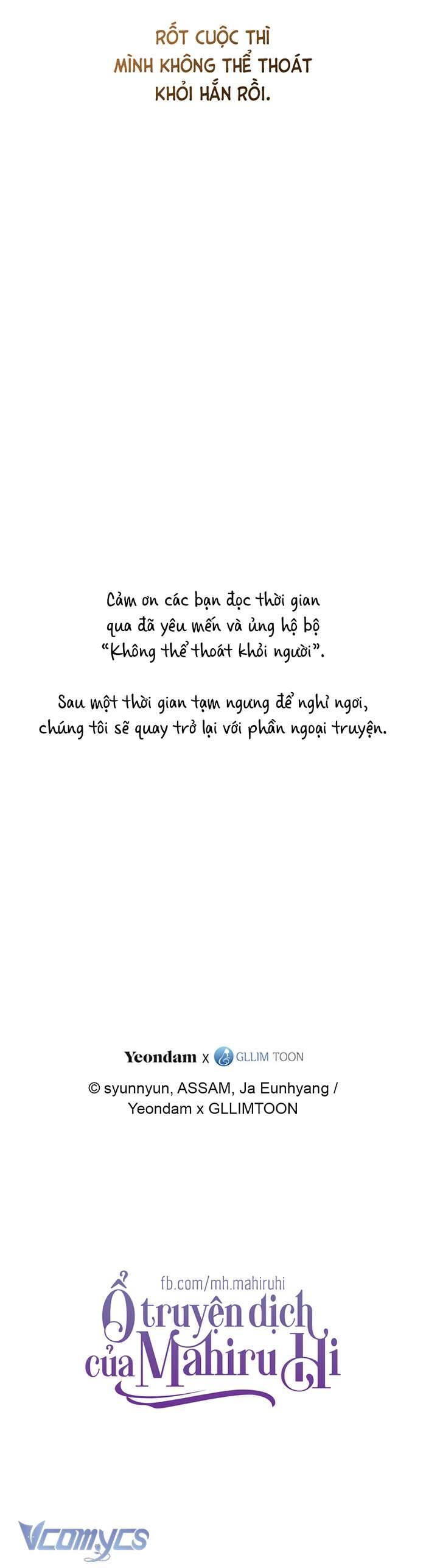 Không Thể Thoát Khỏi Người Chap 109 - Next Chap 110