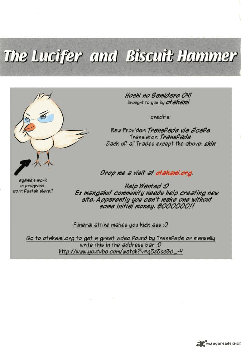 Hoshi No Samidare - Lucifer And The Biscuit Hammer Chap 41 - Next Chap 42
